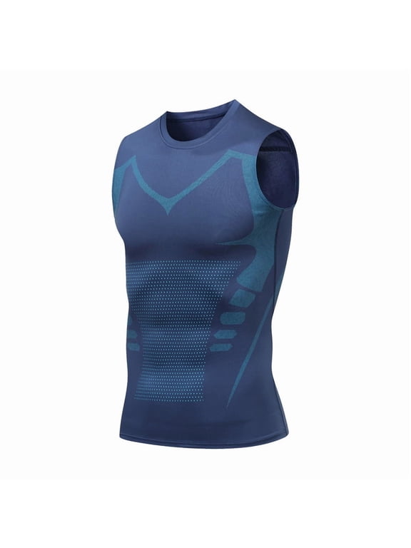 V Boost V2.0 Compression Shaping Shirt Tank Mens Sleeveless Tank Tops Slimming Body Shaper Vest,Feel the Power of Confidence, Energy & Strength XL