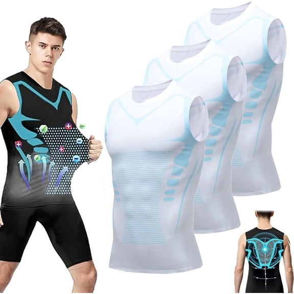V Boost V2 Compression Shirt Men, Body Shaper Sleeveless Workout Tank Top Quick Dry Breathable Athletic Elastic Vest