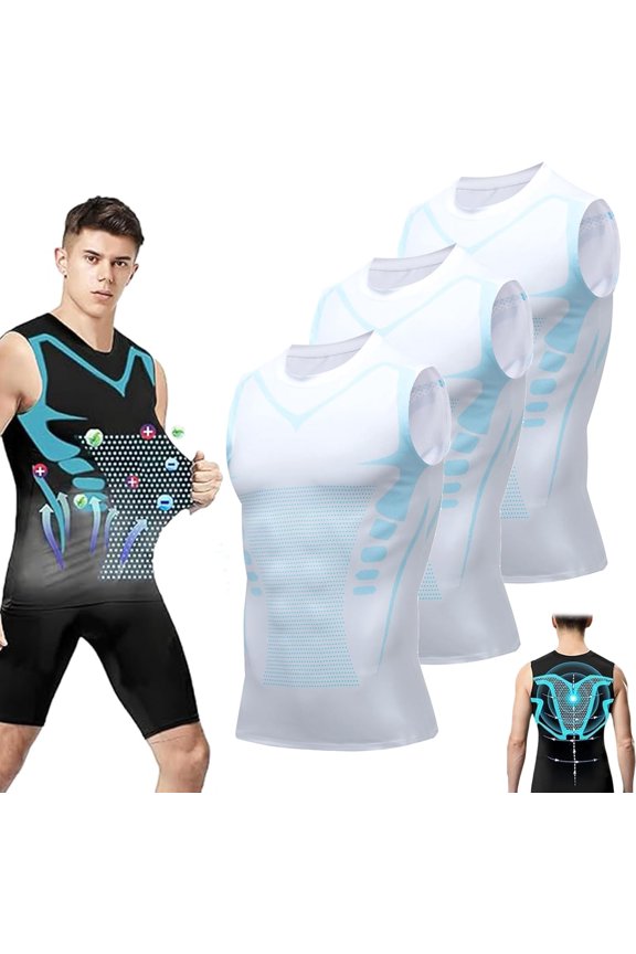 V Boost V2 Compression Shirt Men, Body Shaper Sleeveless Workout Tank Top Quick Dry Breathable Athletic Elastic Vest