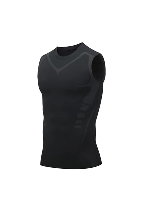 V-Boost V2 Compression Shirt Men | Feel the Power of Confidence, Energy & Strength, Slimming Body Shaper Vest Crewneck Workout Shirts Tummy Control Undershirts