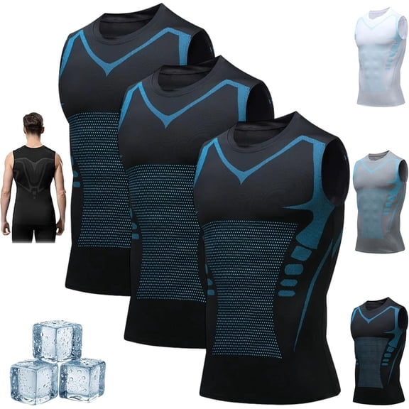 V-Boost V2 Men’s Compression Shirt, Sleeveless Shapewear Vest, Lightweight Support Tank Top for Workout, Gym & Daily Wear