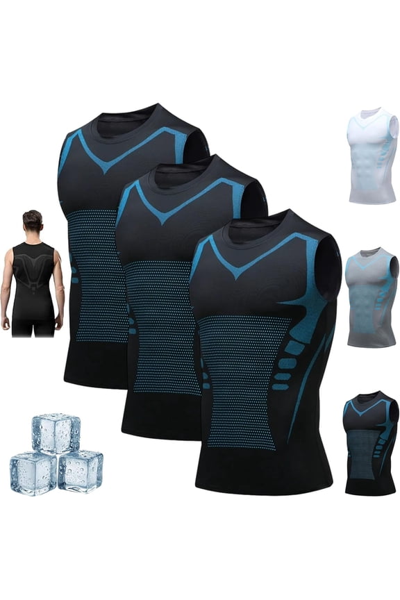 V-Boost V2 Men’s Compression Shirt, Sleeveless Shapewear Vest, Lightweight Support Tank Top for Workout, Gym & Daily Wear