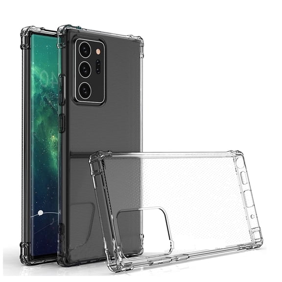 V CARE TOO Scratch-Resistant Slim Fit Clear Back Cover Case for Samsung Galaxy Note 20 Ultra