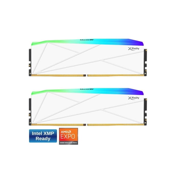 V-Color TMXFL3264832WWK Manta XFinity RGB DDR5 64GB (2x32GB) 6400MHz CL32 - White