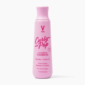 V&Co. Beauty Curly Pop Curl Defining Conditioner with Peptide Technology, 12 fl oz, Squeeze Bottle
