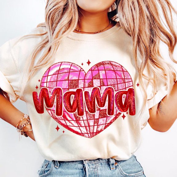 V-Day Mama Coquette Shirt Mama Shirt Mama V-Day Shirt SAND Unisex S-5XL Hot Trending Shirt, Vintage Birthday Gift