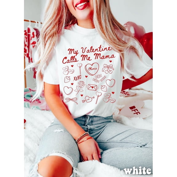 V-Day Mom Shirt My V-Day Call Me Mama Shirt WHITE Unisex S-5XL Hot Trending Shirt, Vintage Birthday Gift