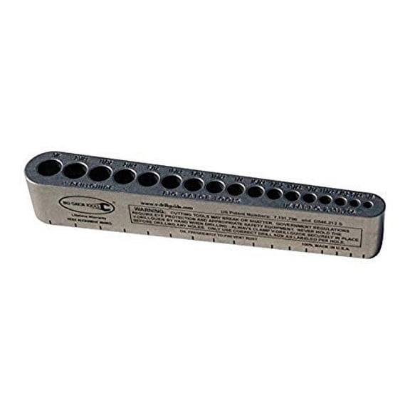 V-DrillGuide, Drill Bit Guide Tool, Standard Sizes 1/8" To 3/8", 17 holes,