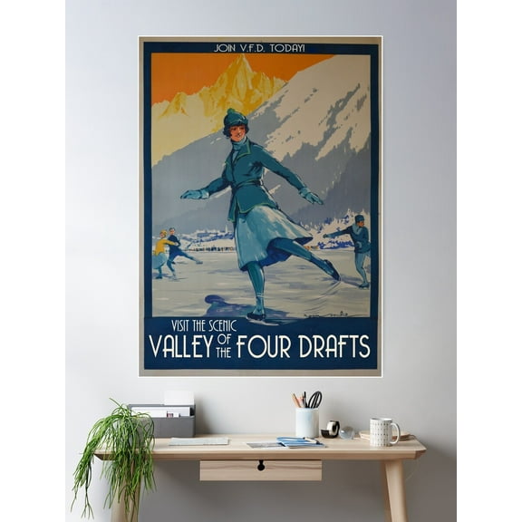 V.F.D. Propaganda: Valley Of The Four Drafts Poster Wall Art, Modern Wall Decor For Living Room Bedroom, 16x24 UNFRAMED