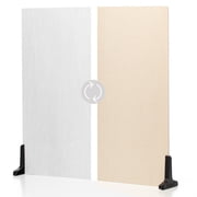 V-FLAT WORLD Duo Board - 24x24 Double Sided Surface Board, Linen White/Linen Cream
