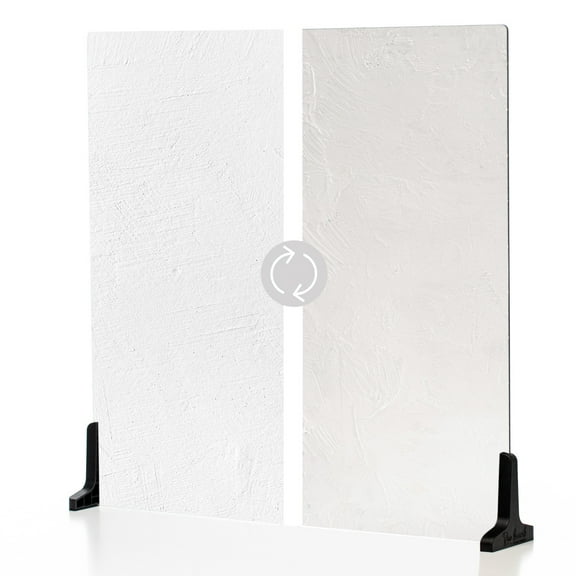 V-FLAT WORLD Duo Board - 24x24" Double Sided Surface Board, Raw Concrete/Vintage Plaster
