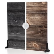 V-FLAT WORLD Duo Board - 24x24" Double Sided Surface Board, Vintage Oak/Ink Hardwood