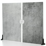 V-FLAT WORLD Duo Board - 30x40 Double Sided Surface Board, Iced Concrete/Midnight Cement