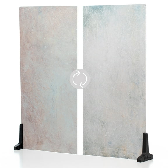 V-FLAT WORLD Duo Board - Double Sided Backdrop Board Surface Food & Product Photography - Legs Included Made in USA (24 x 24 inches, Ros Hue/Washed Pigment)