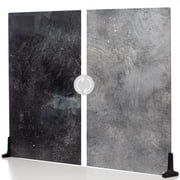 V-FLAT WORLD Duo Board - Double Sided Backdrop Board Surface Food & Product Photography - Legs Included Made in USA 30 x 40 inches, Grey Chalk/Dark Chalk