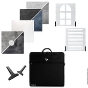 V-FLAT WORLD Stone Kit with 4x 24x24" Double Sided Duo Board Backdrop and 2x Shadow Board