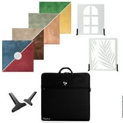V-FLAT WORLD Textured Kit with 4x 24x24 Double Sided Duo Board Backdrop and 2x Shadow Board