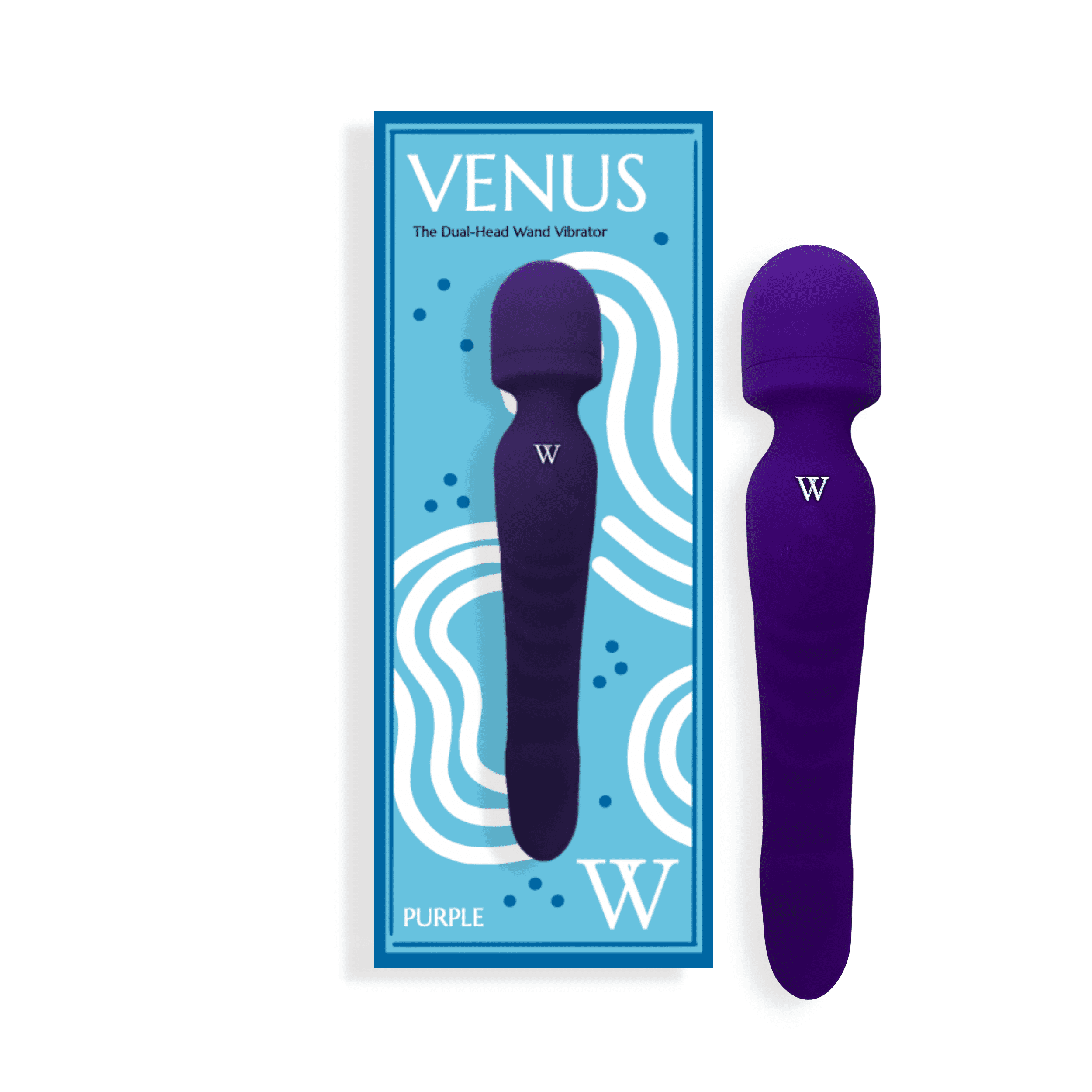 V FOR VIBES Purple, Dual-Head, Warming, Vibrating Massager, Best Wand  Massager For Women - Walmart.com