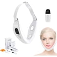 thumbnail image 1 of Facial Sculpting Device for Double Chin, 4 in 1 Face Massager, Electric V-Face Device with 6 Modes & 18 Gear Adjustable Intensities & 5 Lights, Remote Control, 40 ℃ Constant Temperature, White, 1 of 15