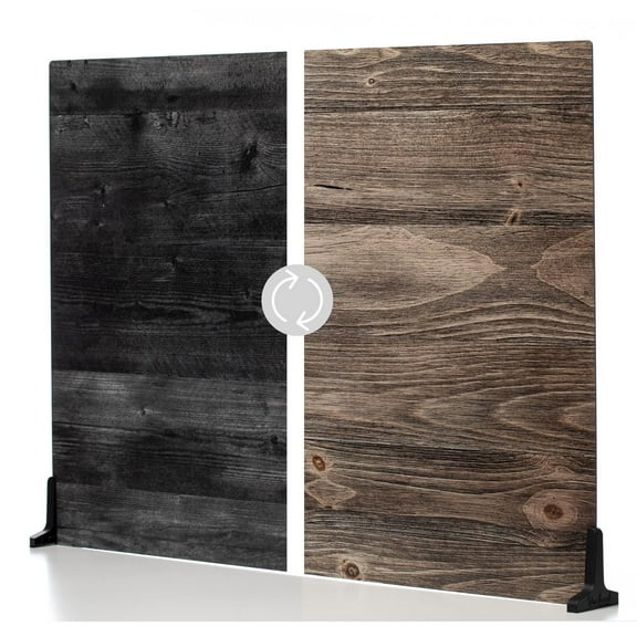 V-FLAT WORLD Duo Board - 30x40" Double Sided Surface Board, Vintage Oak/Ink Hardwood