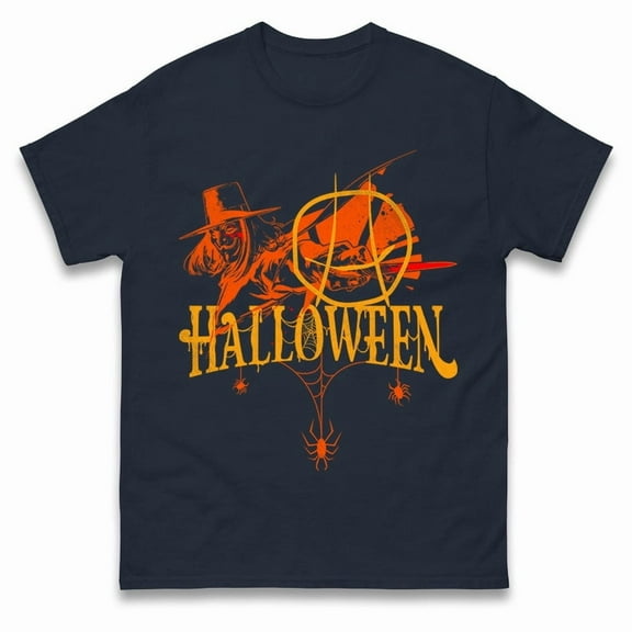 V For Vendetta Halloween t shirt,Navy Color,Size L