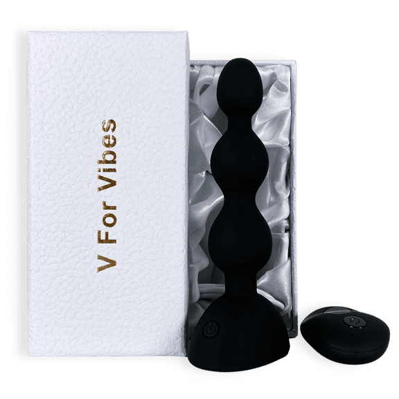 V For Vibes Remote Control Vibrating Anal Beads Apollo