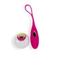 thumbnail image 1 of V For Vibes Trivia Silicone Remote Egg Vibrator, Pink Egg Sex Toy, 1 of 5