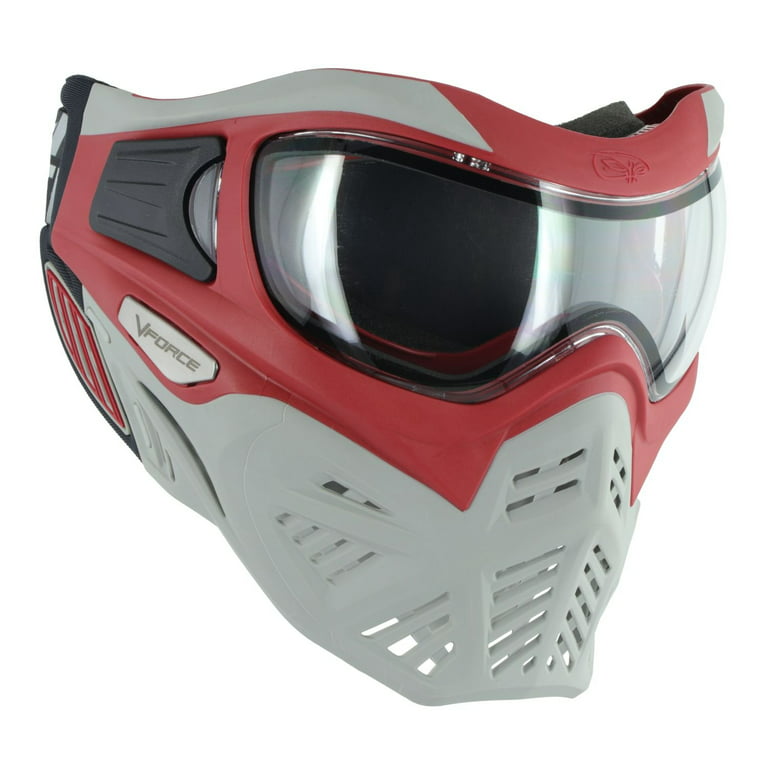 V-Force Grill 2.0 Mask Paintball Goggle w Clear Thermal Lens - Red