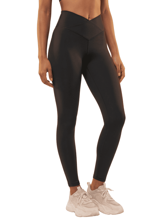 Women’s V Front High Waist Leggings, Moisture Wicking Activewear