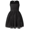 thumbnail image 1 of V.&GRIN Toddler Girl Dress Black Tutu Sundress for Flower Girls Wedding Princess Dress Up Clothes 6X, 1 of 8