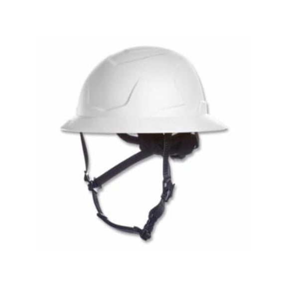 V-Gard 454-10250617 H2 Safety Helmet, Type II, Full Brim, Rachet Suspension, Non-Vented, Maps System - White