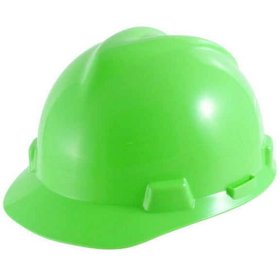 V-Gard Fas-Trac Slotted Protective Cap - Hi-Viz Lime Green