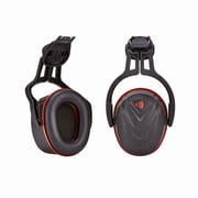 V-Gard Hard Hat-Mounted Earmuffs, Dielectric, Upgraded Fork Design, NRR 31 dB, Foam, Black/Red