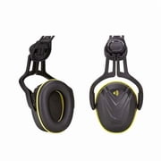 V-Gard Hard Hat-Mounted Earmuffs, NRR 27 dB, Foam Cushion, Yellow/Black, For Use With Cap Style Hats