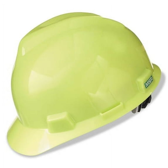 V-Gard Protective Cap, Fas-Trac Iii Ratchet, Slotted, Hi-Viz Yellow Green | Bundle of 2 Each