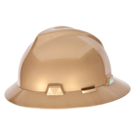 V-Gard® Protective Hat, Fas-Trac® III, Full Brim Hat, Slotted, Gold