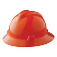 thumbnail image 1 of V-Gard Protective Hat, Staz-On, Full-Brim Hat, Slotted, Orange, 1 of 2