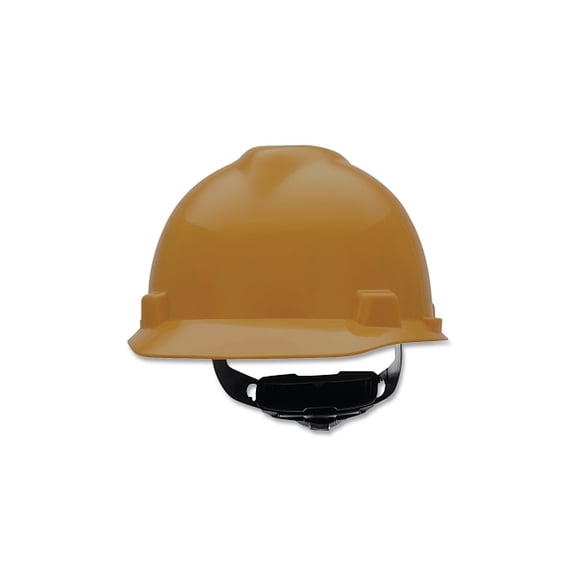 V-GardĀ® Slotted Hard Hat Cap, Fas-TracĀ® III Suspension, Gold