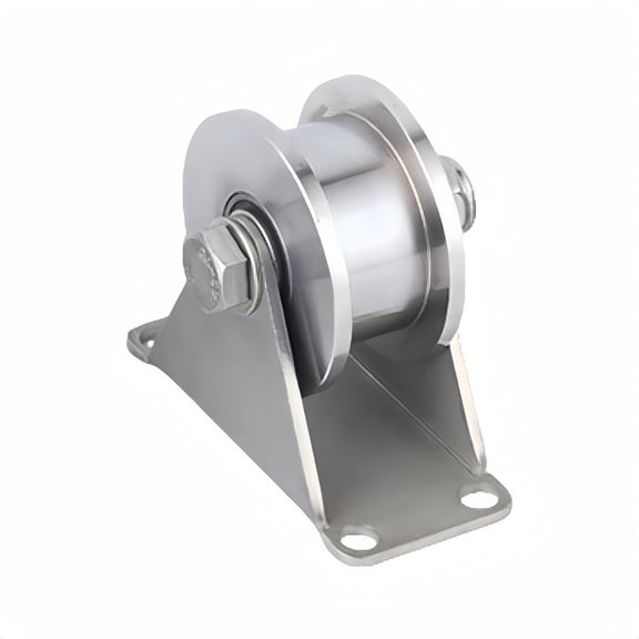 V Groove Universal Wheel, Heavy Duty Track Rollers Sliding Gate Wheels For Driveway Swing Industrial Machines,3 Inch 304 Stainless Steel