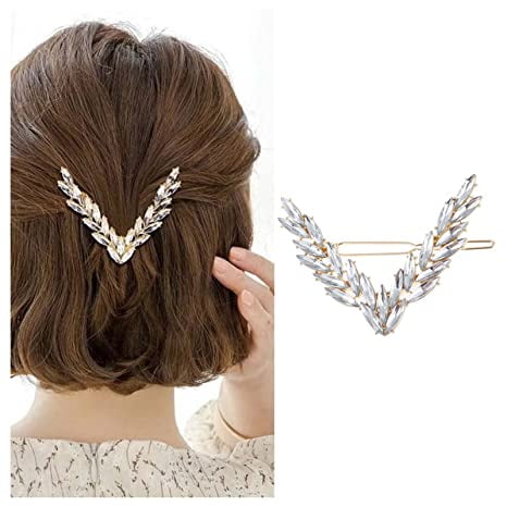 V Hair Clips Hairpin Geometric V Shaped Hair Pins Barrette Gold