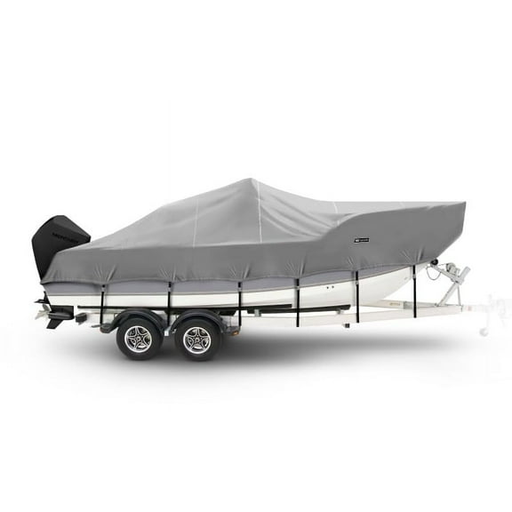 V Hull Fishing with Center Console Boat Cover Windstorm by Eevelle Durable, Waterproof MARINEX Fabric, UV Protection, Tight and Secure Fit Boat Cover