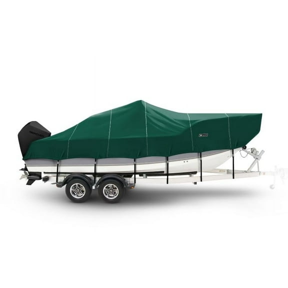 V Hull Fishing with Center Console Boat Cover Windstorm by Eevelle Durable, Waterproof MARINEX Fabric, UV Protection, Tight and Secure Fit Boat Cover