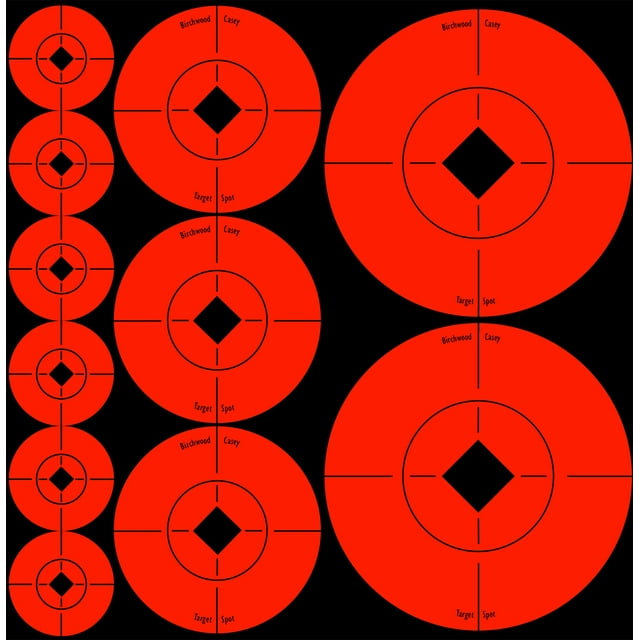 V.I.P. Birchwood Casey Shooting and Archery Target Spots, 12 Sheet Pack