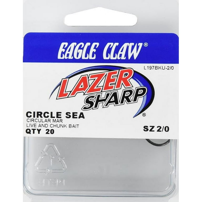V.I.P. Eagle Claw, Circle Hook, Platinum Black Finish, Size 2/0 