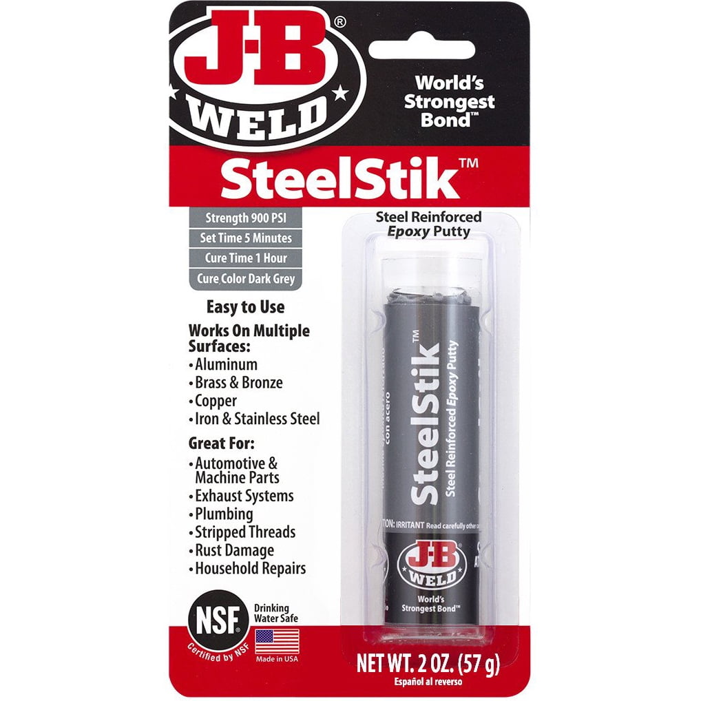 J-B Weld SteelStik Steel Reinforced Epoxy Putty Stick