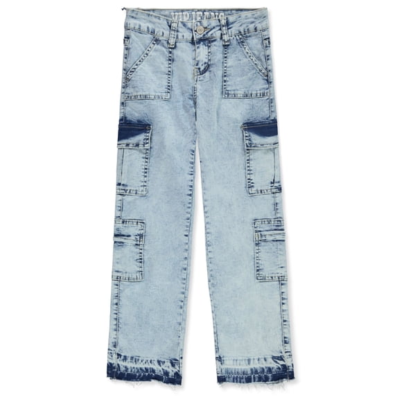 V.I.P. Jeans Girls' Cargo Jeans Color: light blue Size: 7