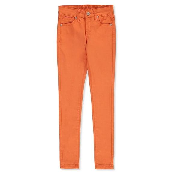 V.I.P. Jeans Girls' Super Stretch Skinny Jeans Color: orange Size: 8