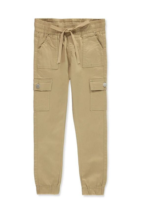 V.I.P. Jeans Girls' Twill Cargo Joggers