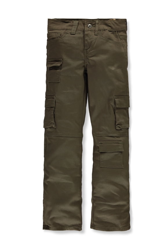 V.I.P. Jeans Girls' Wide Leg Jeans Color: olive Size: 8