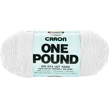 V.I.P. Medium Acrylic White Yarn, 812 yd